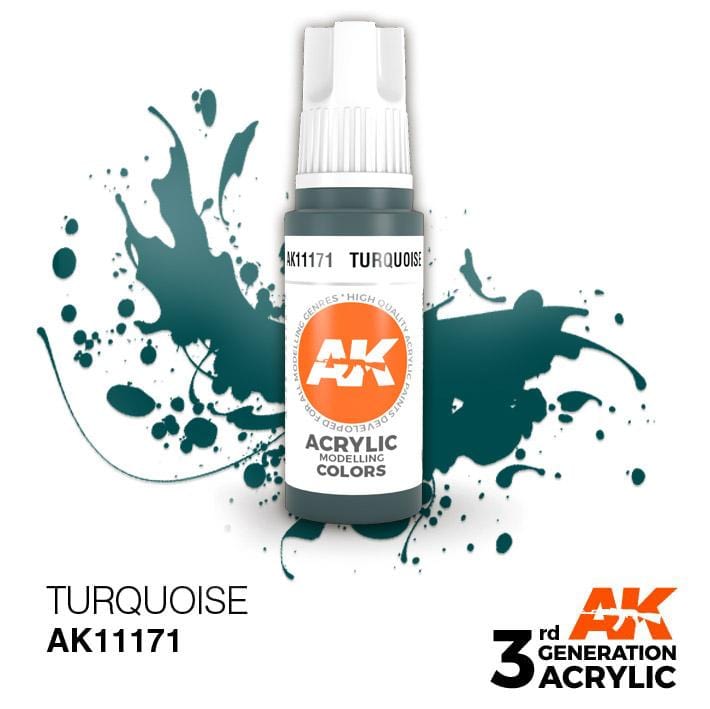 AK Acrylic 3G - Turquoise ( AK11171 )