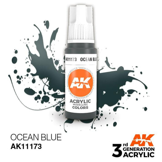 AK Acrylic 3G - Ocean Blue ( AK11173 )