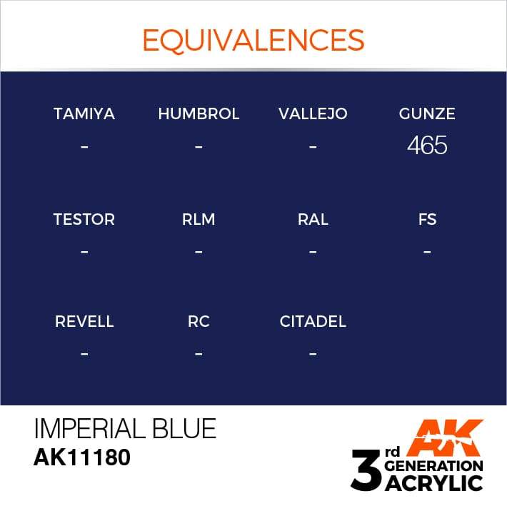 AK Acrylic 3G - Imperial Blue ( AK11180 )