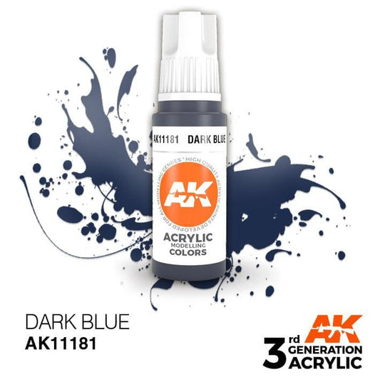 AK Acrylic 3G - Dark Blue ( AK11181 )