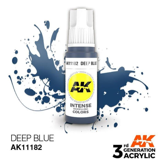 AK Acrylic 3G Intense - Deep Blue ( AK11182 )