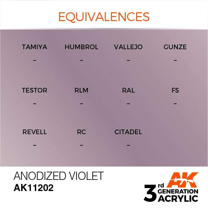 AK Acrylic 3G Metallic - Anodized Violet ( AK11202 )