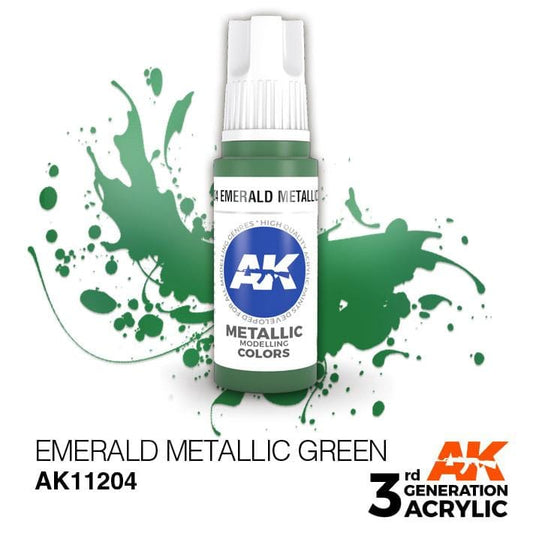 AK Acrylic 3G Metallic - Emerald Metallic Green ( AK11204 )