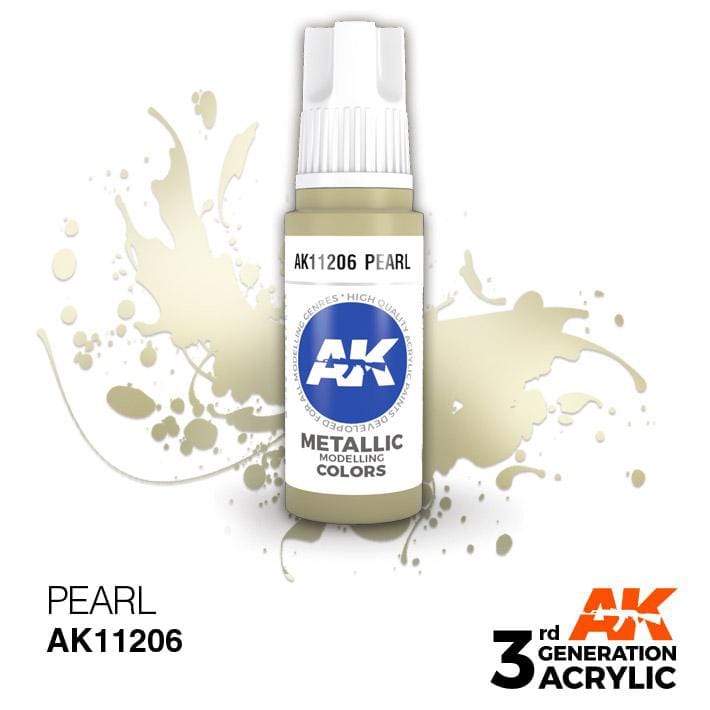 AK Acrylic 3G Metallic - Pearl ( AK11206 )