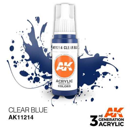 AK Acrylic 3G - Clear Blue ( AK11214 )