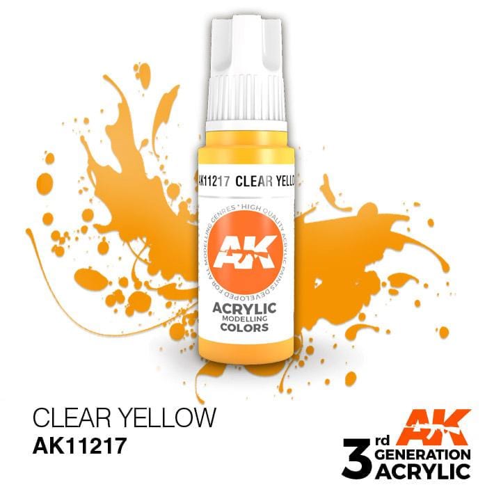 AK Acrylic 3G - Clear Yellow ( AK11217 )