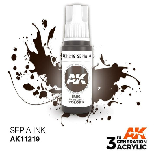 AK Acrylic 3G Ink - Sepia ( AK11219 )