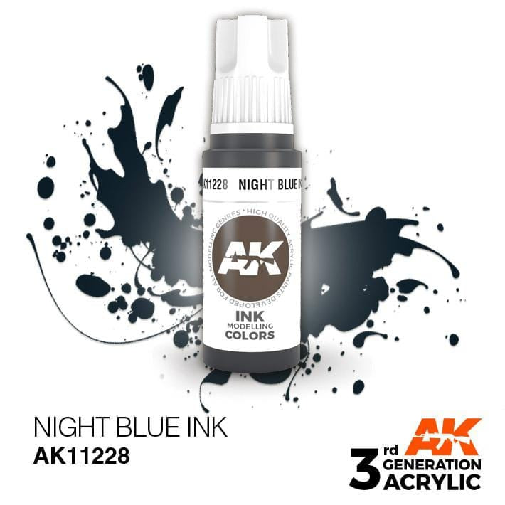 AK Acrylic 3G Ink - Night Blue ( AK11228 )