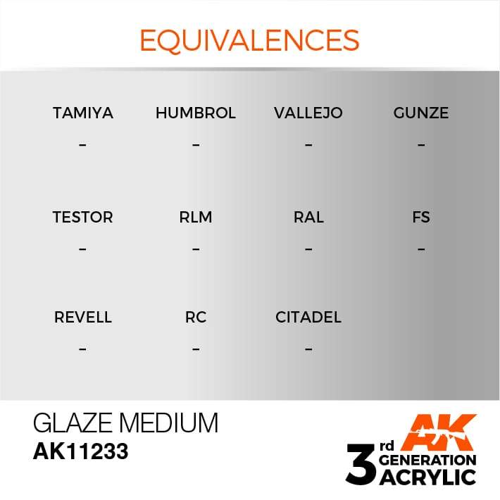 AK Acrylic 3G Auxiliary - Glaze Medium ( AK11233 )