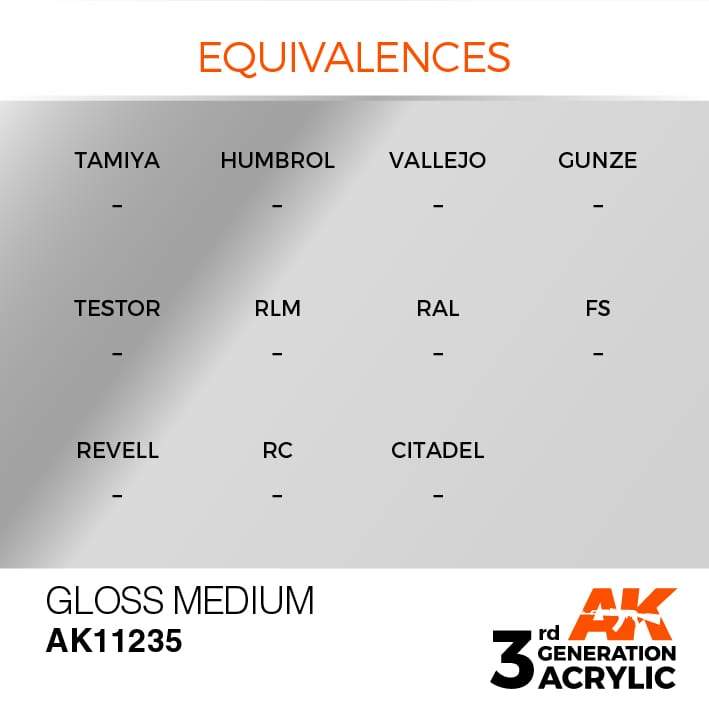 AK Acrylic 3G Auxiliary - Gloss Medium ( AK11235 )