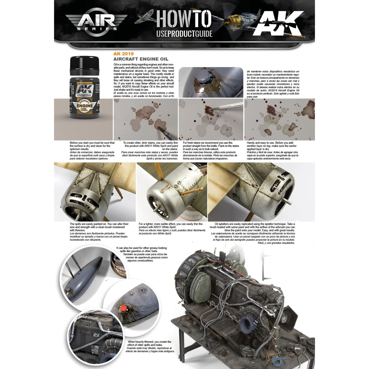 AK Enamel Effects: Aircraft Engine Oil (AK2019)