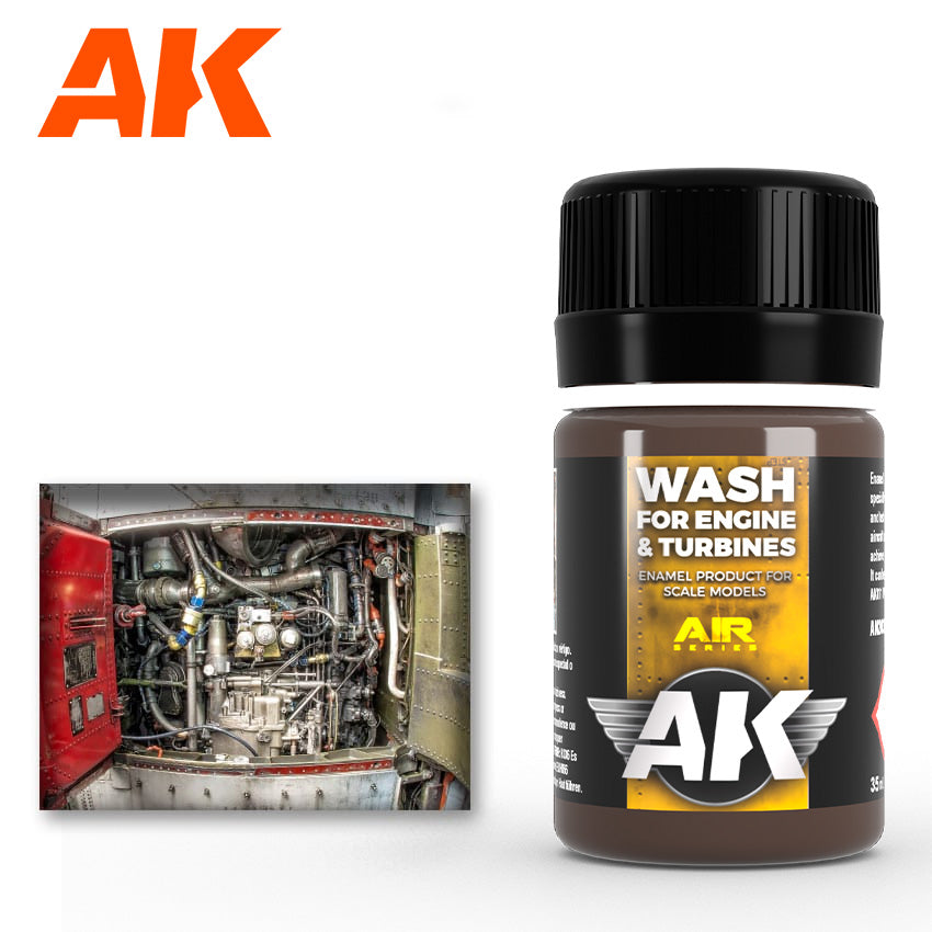 AK Enamel Wash - Aircraft Engine (AK2033)