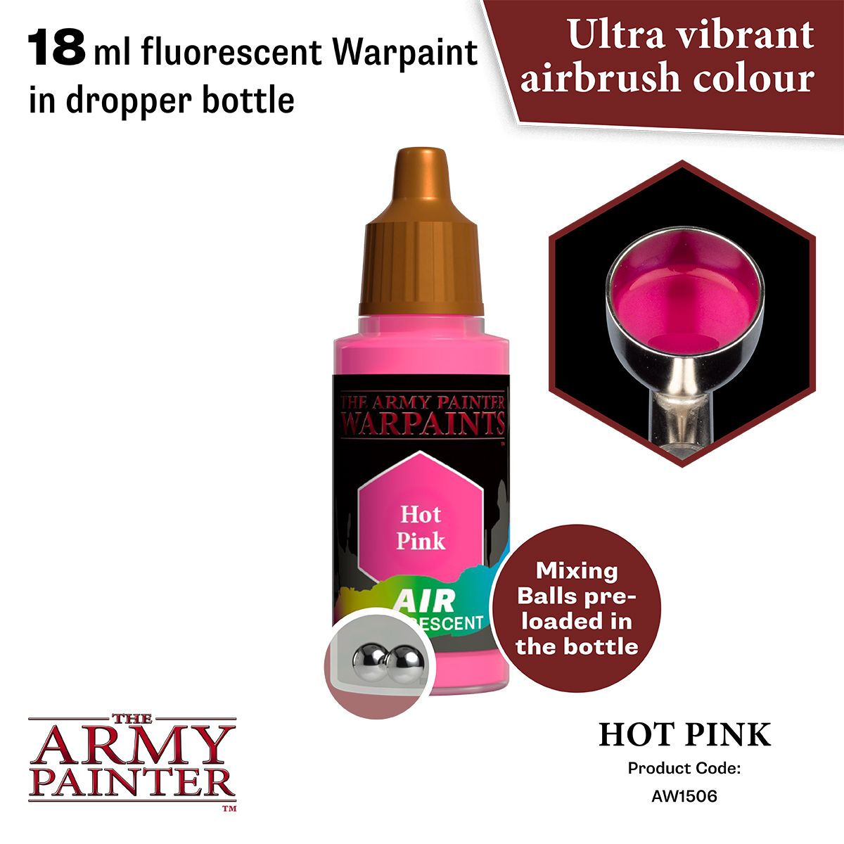 Warpaints Air Fluo: Hot Pink ( AW1506 )