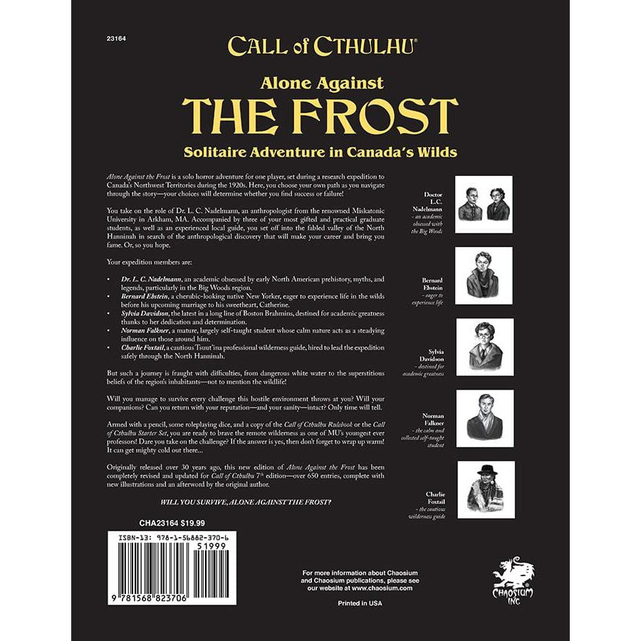 Call Of Cthulhu 7th - Alone Against the Frost