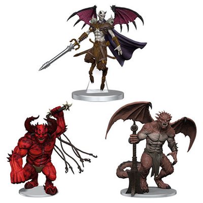 D&D Icons of the Realms Miniatures: Archdevils: Hutijin, Moloch, Titivilus