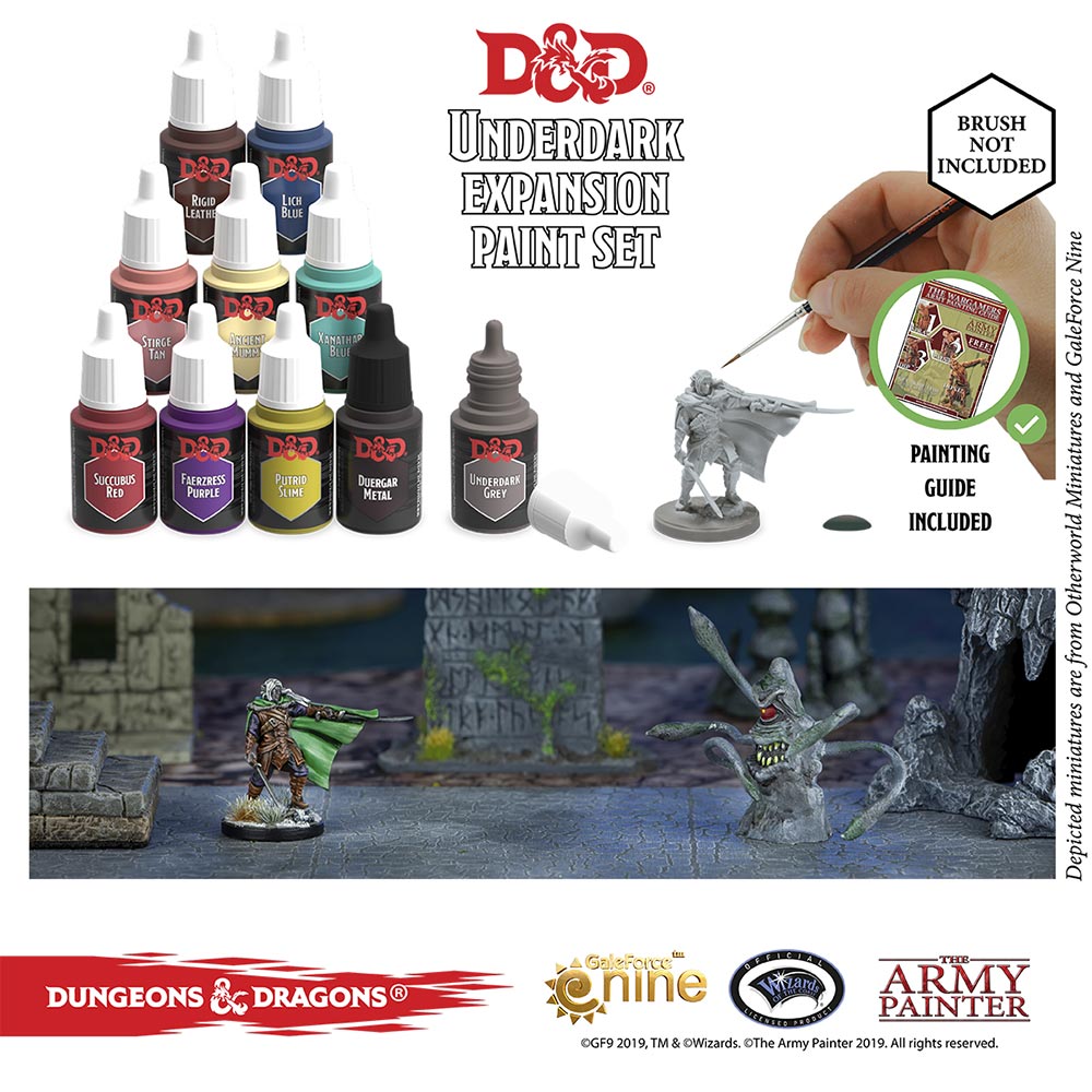 Army Painter D&D Nolzur's Marvelous Pigments - Underdark Paint Set ( 75004 )