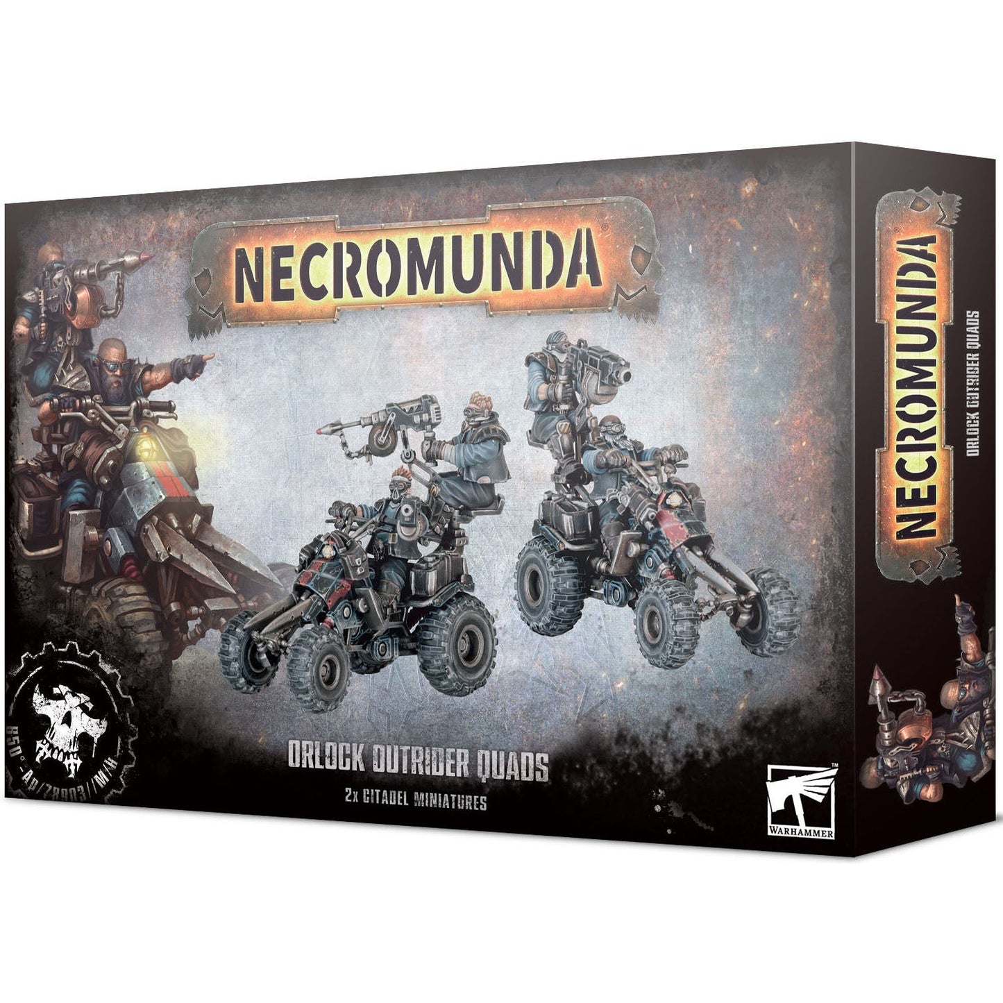 Necromunda - Ash Wastes Orlock Outrider Quads ( 300-98 ) - Used