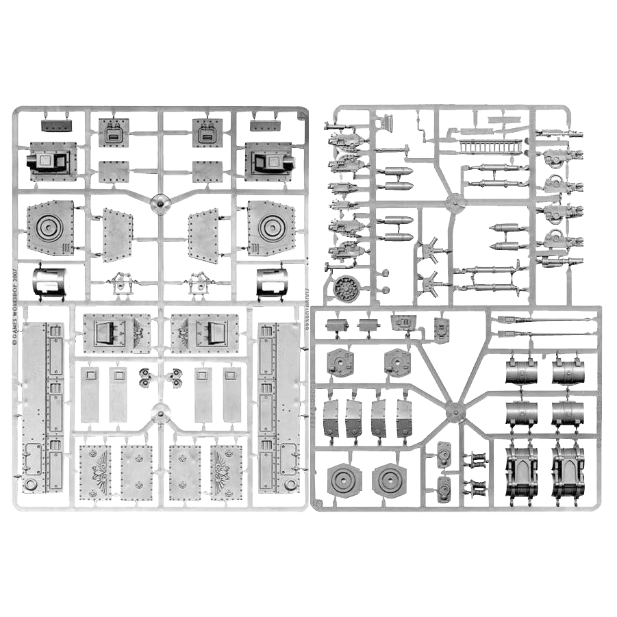 Astra Militarum Baneblade Sponsons And Accessories ( 5031-W ) - Used