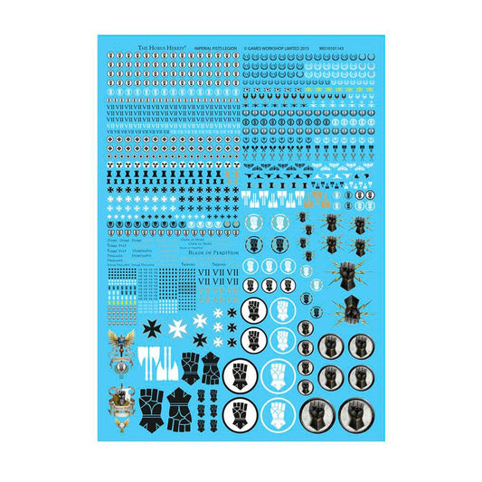 Horus Heresy - Imperial Fists Legion Transfer Sheet