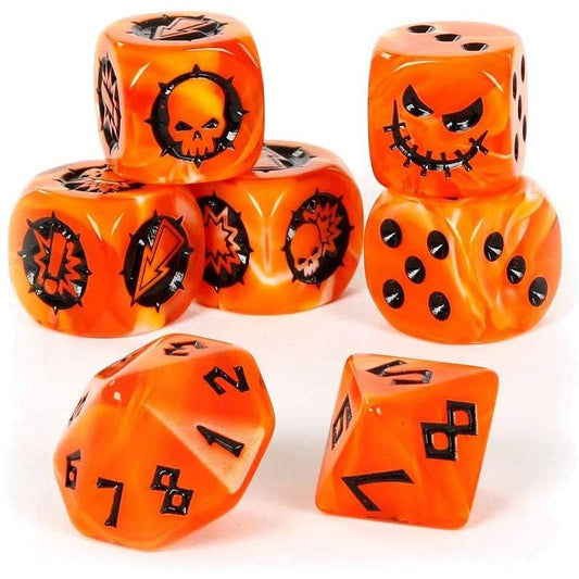 Blood Bowl Dice - Necromantic Horror Team ( 202-06-N ) - Used