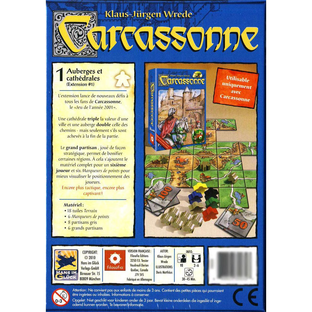 Carcassonne: Exp 1 - Auberges et Cathédrales