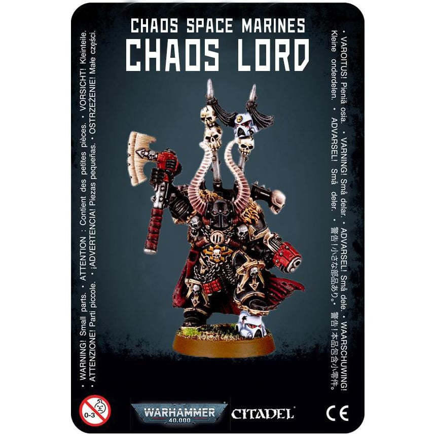 Chaos Space Marines Lord (Metal) ( 43-40-MN ) - Used