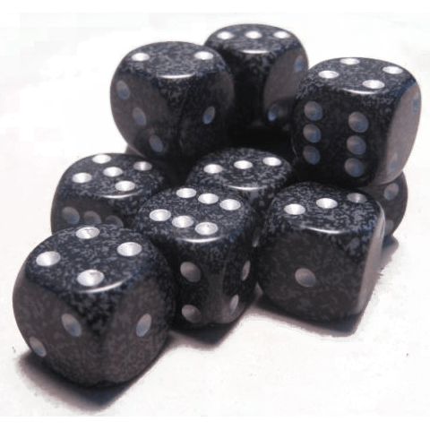 12 D6 Speckled 16mm Dice Ninja - CHX25718 - Abyss Game Store