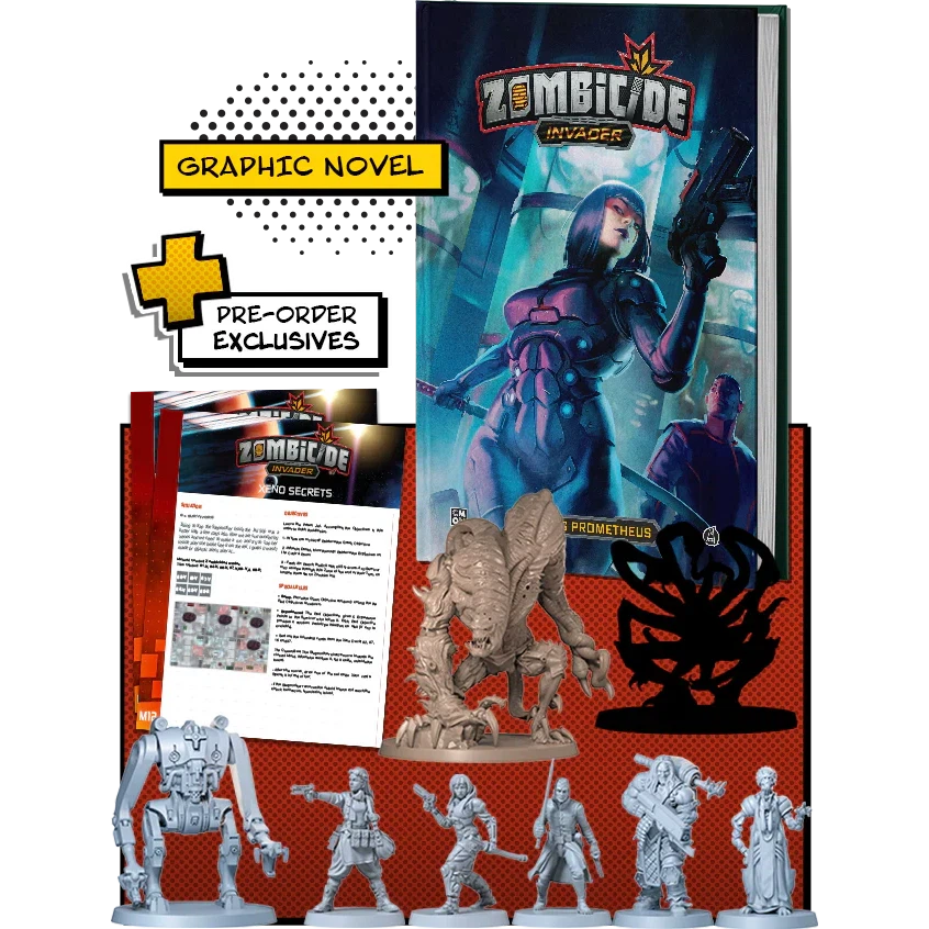 Zombicide: Invader - Playing Prometheus Comic + Promo Miniatures