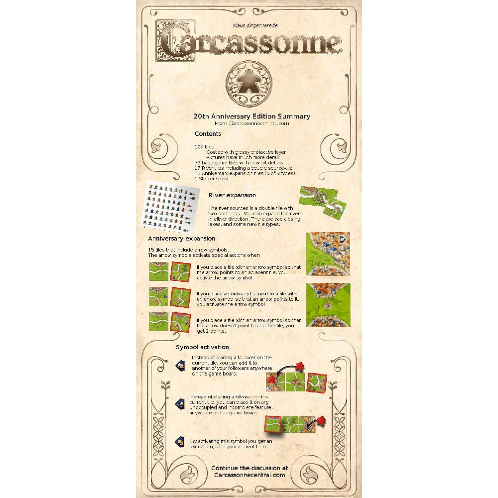 Carcassonne 20th Anniversary Edition