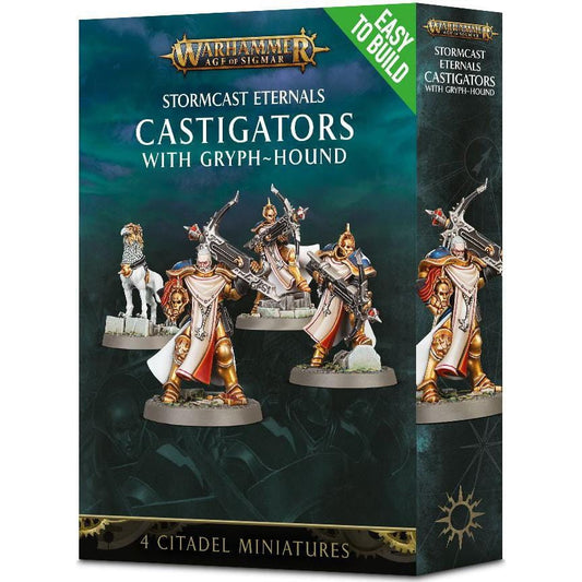 Stormcast Eternals Easy to Build Castigators with Gryph-hound ( 71-08 ) - Used