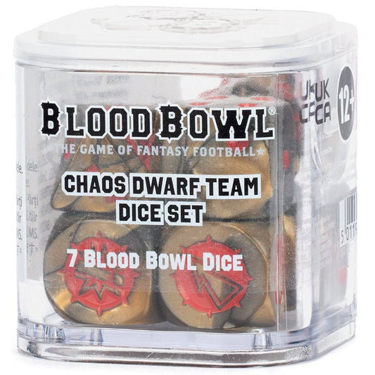 Blood Bowl Dice - Chaos Dwarf Team ( 202-50 )