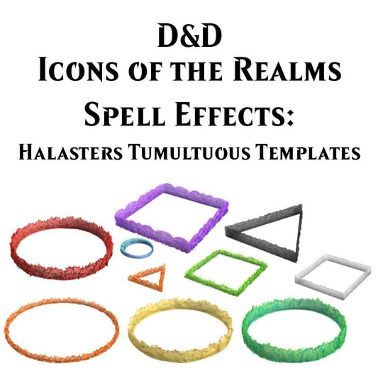 D&D Icons of the Realms: Spell Effects - Halaster's Tumultuous Templates (96013)