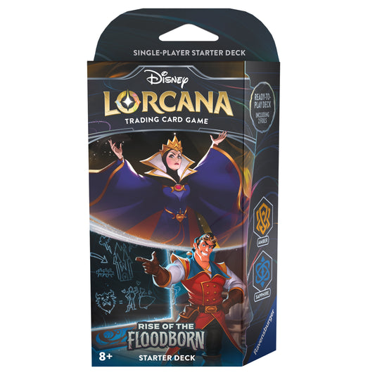 Lorcana: Rise of the Floodborn - Starter Deck: Amber & Sapphire