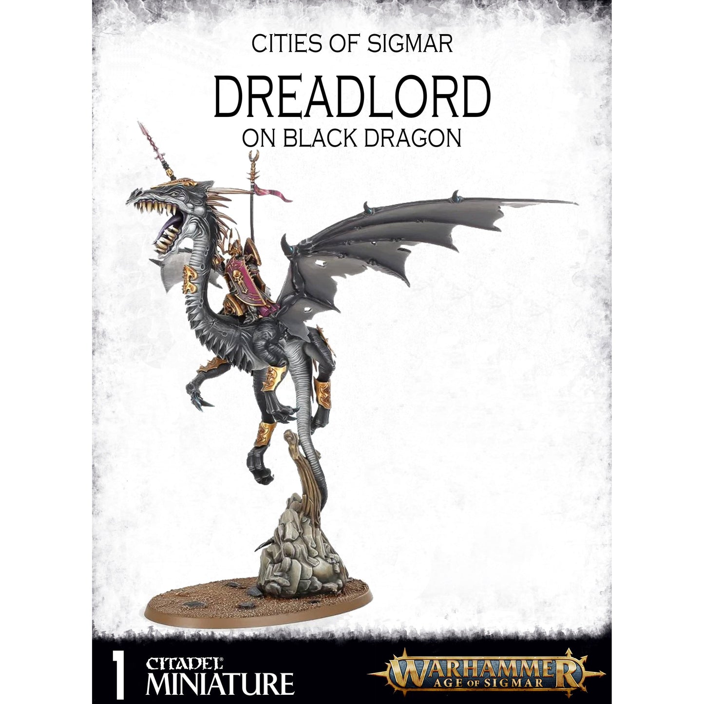 Cities of Sigmar Dreadlord / Sorceress On Black Dragon ( 85-09-W )