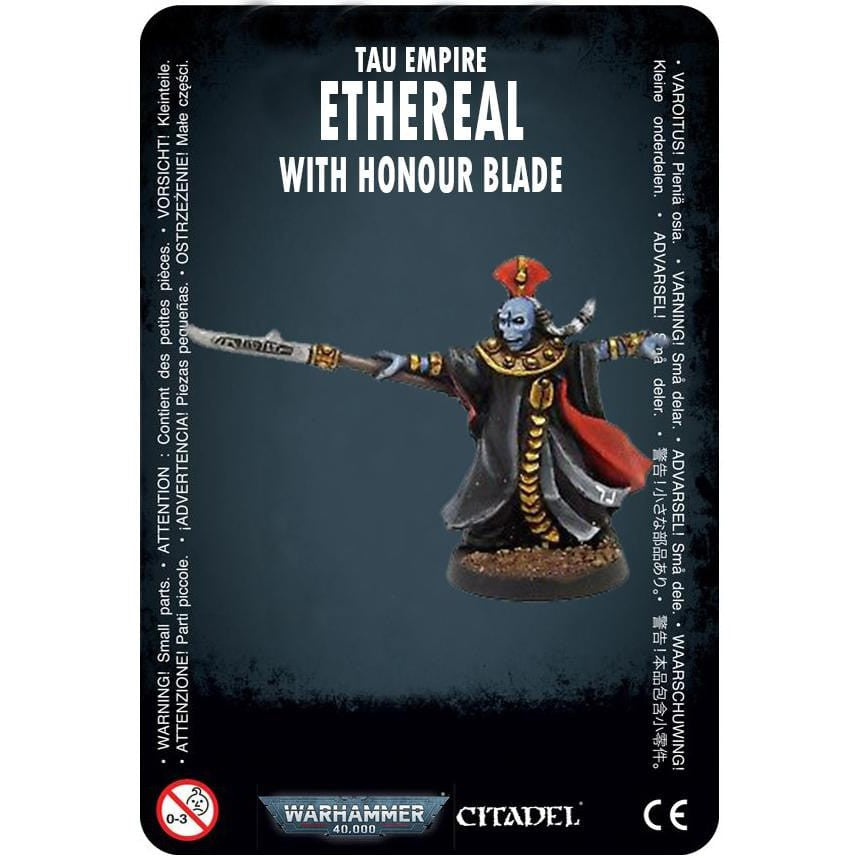 Tau Empire Ethereal with honour blade (Old-Metal) ( 56-60-R ) - Used