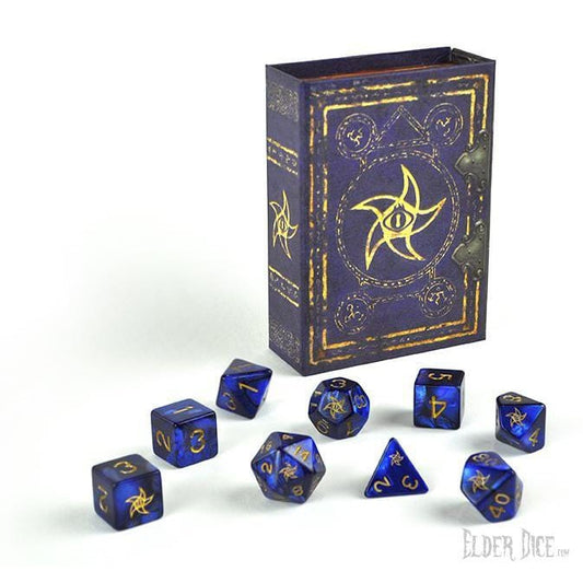 Elder Dice - 9 Polyhedral Dice Set Astral Elder Sign ( EDP-L02 )