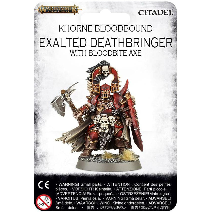 Khorne Bloodbound Exalted Deathbringer with Bloodbite Axe ( 1027-W )