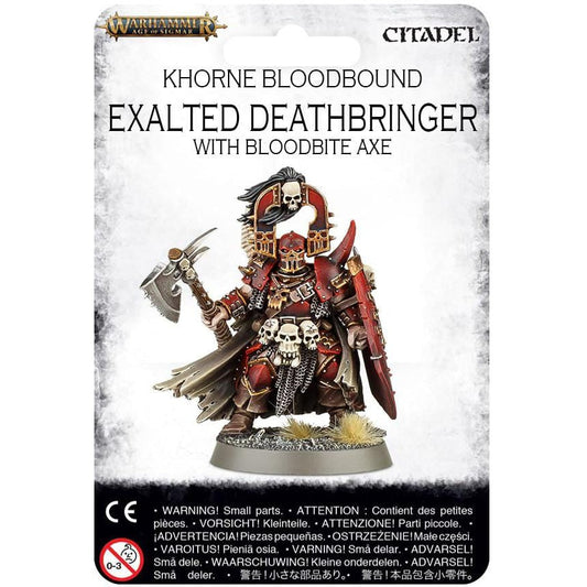 Khorne Bloodbound Exalted Deathbringer with Bloodbite Axe ( 1027-W ) - Used