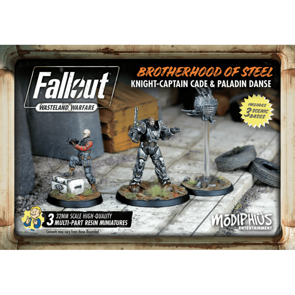 Fallout Wasteland Warfare: Brotherhood of Steel Knight-Captain Cade & Paladin Danse