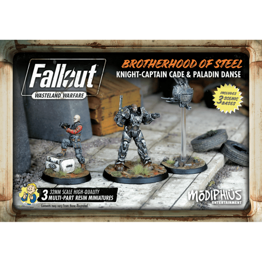 Fallout Wasteland Warfare: Brotherhood of Steel Knight-Captain Cade & Paladin Danse