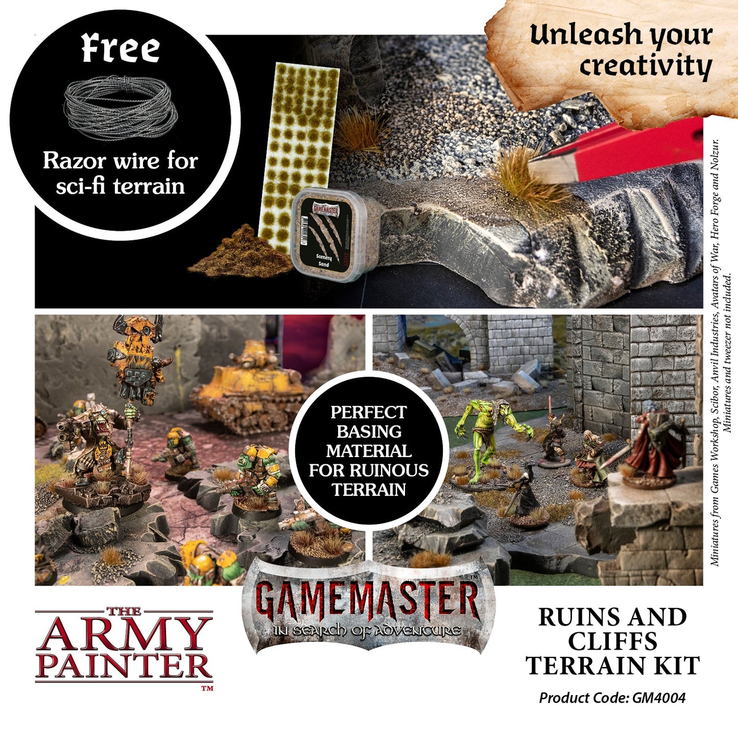 Army Painter Gamemaster - Ruins & Cliffs Terrain Kit ( GM4004 )