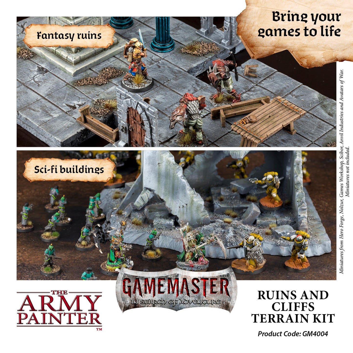 Army Painter Gamemaster - Ruins & Cliffs Terrain Kit ( GM4004 )