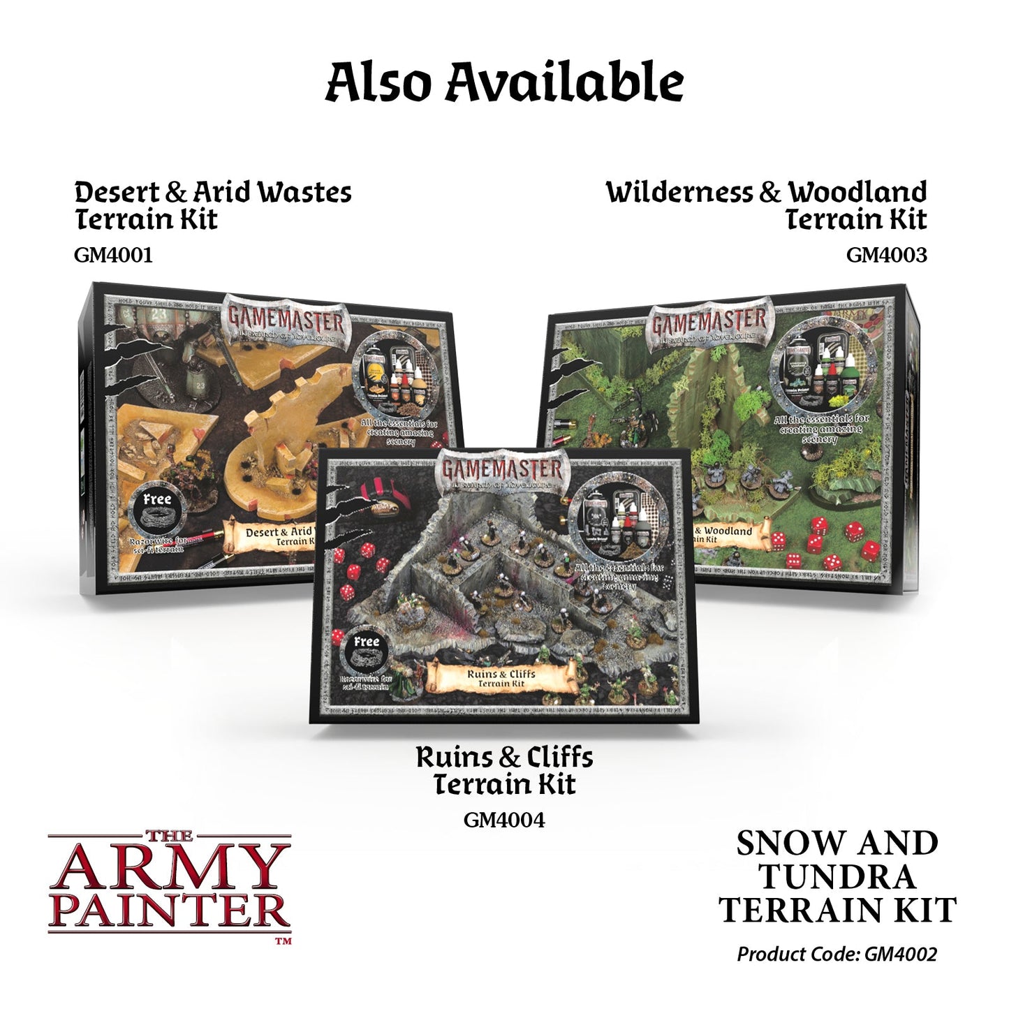 Army Painter Gamemaster - Snow & Tundra Terrain Kit ( GM4002 )