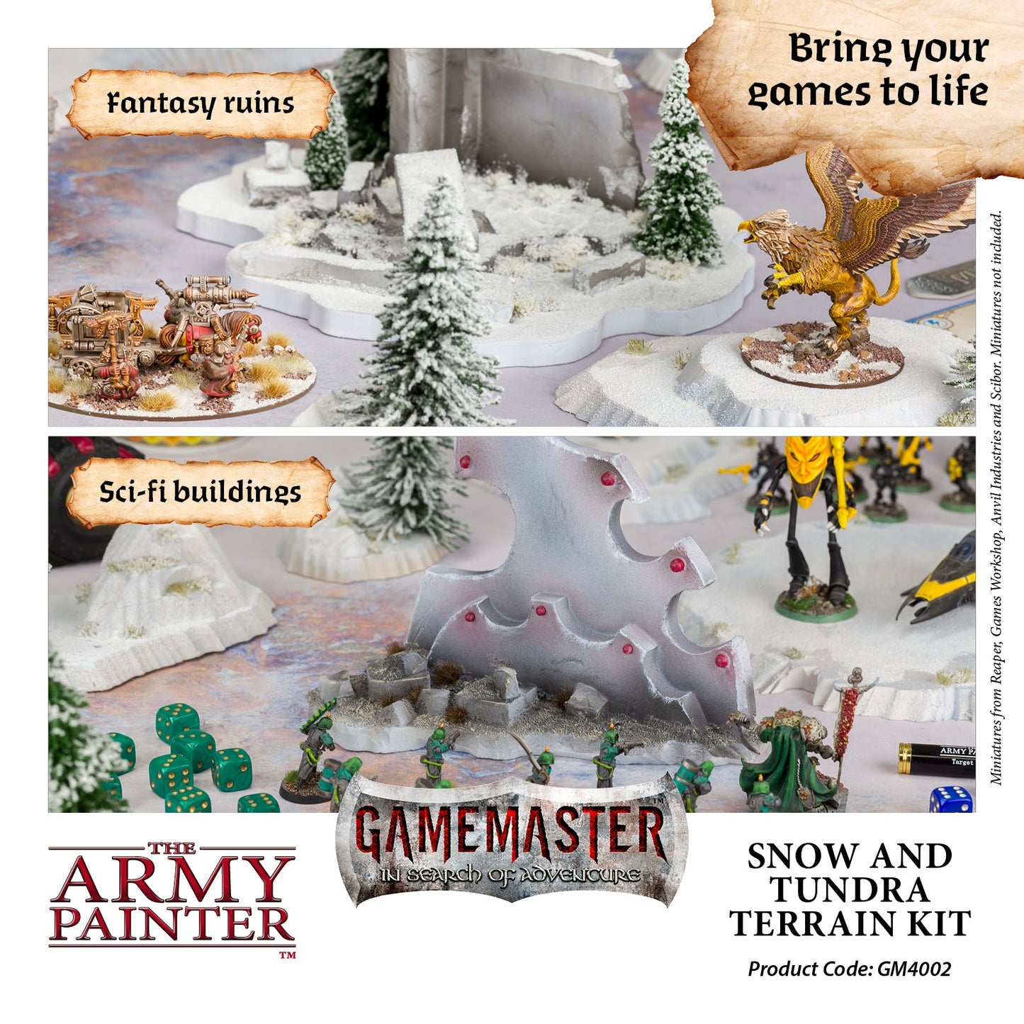 Army Painter Gamemaster - Snow & Tundra Terrain Kit ( GM4002 )