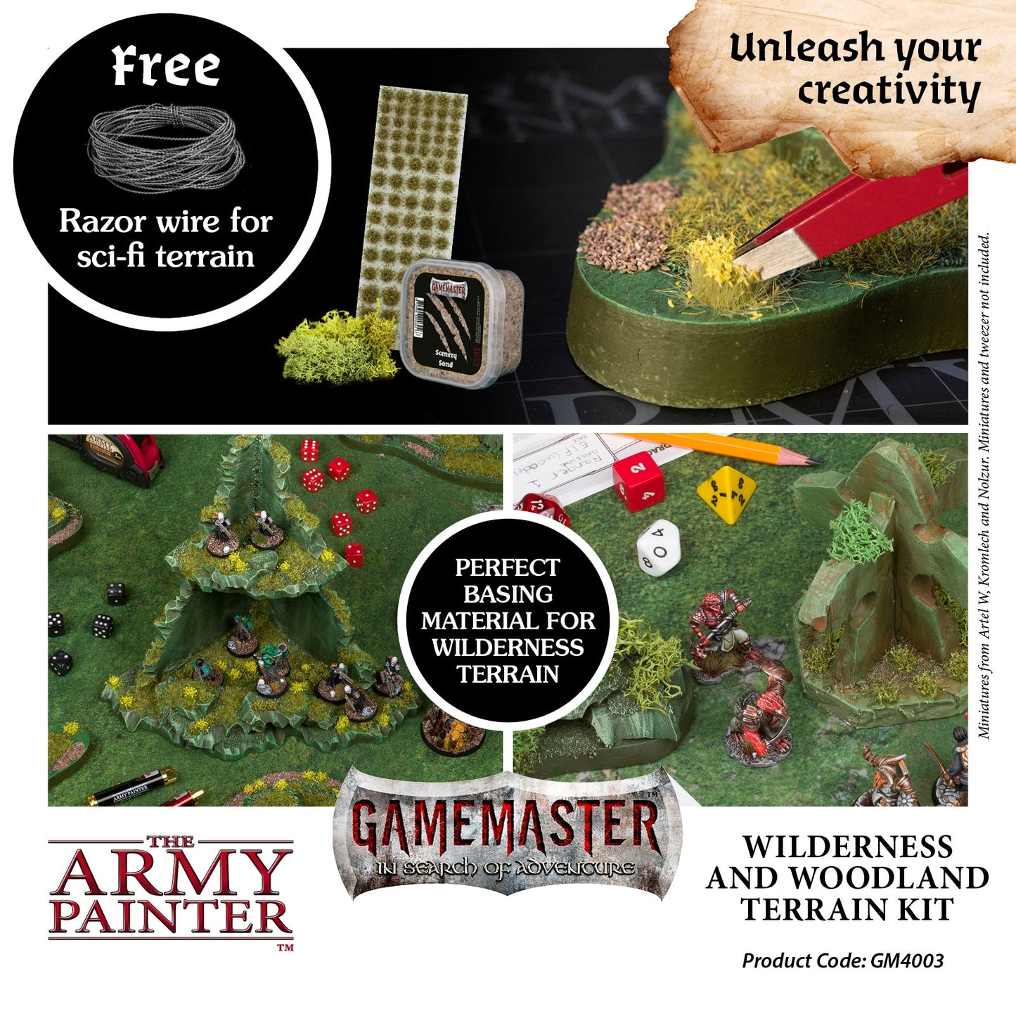 Army Painter Gamemaster - wilderness & Woodland Terrain Kit ( GM4003 )