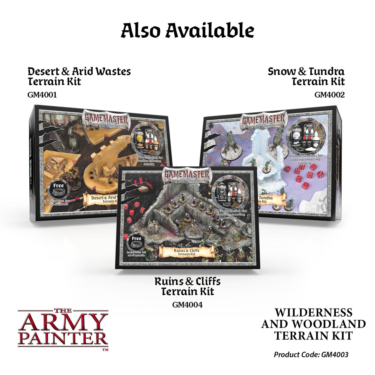 Army Painter Gamemaster - wilderness & Woodland Terrain Kit ( GM4003 )