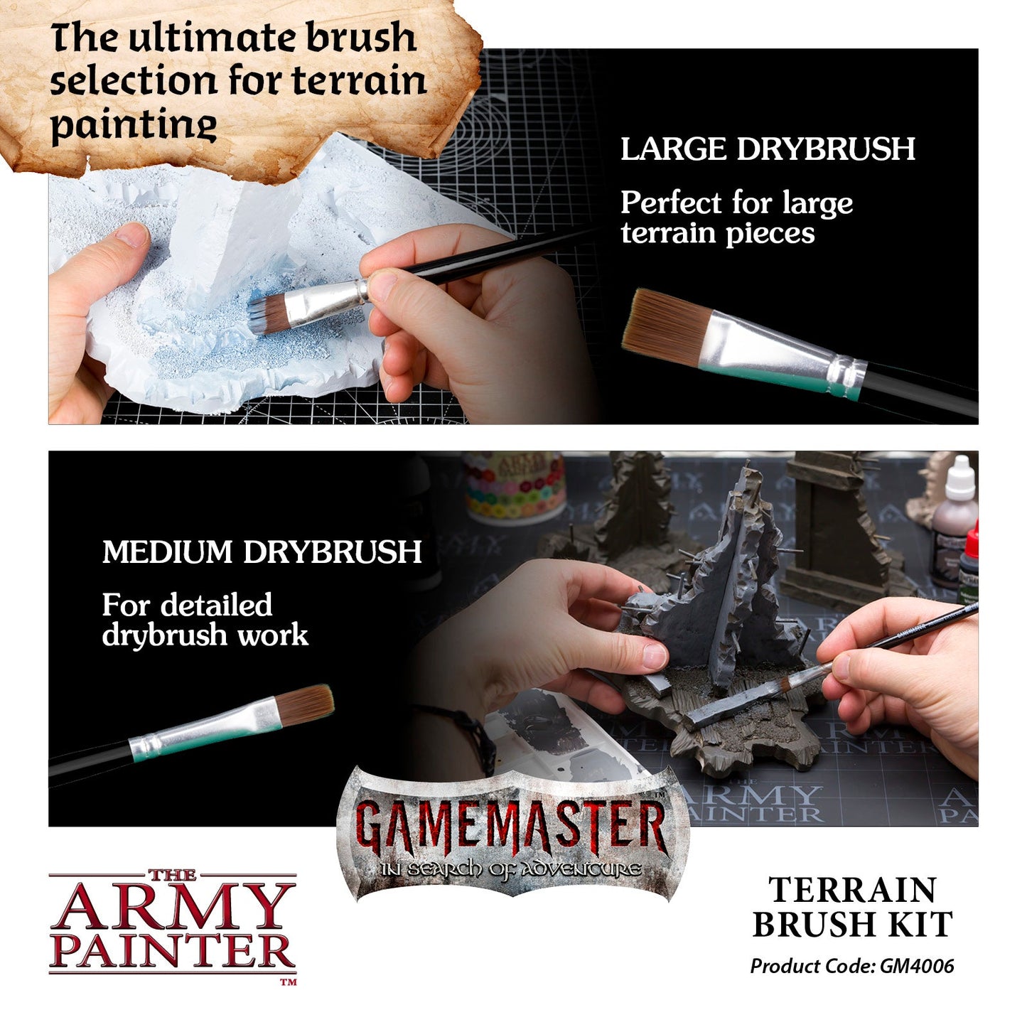 Army Painter Gamemaster Terrain Brush Kit ( GM4006 )