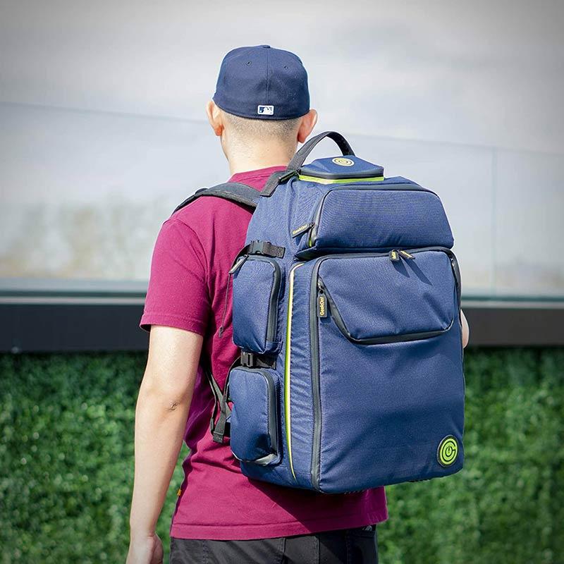 Geekon Backpack - Navy Blue and Green