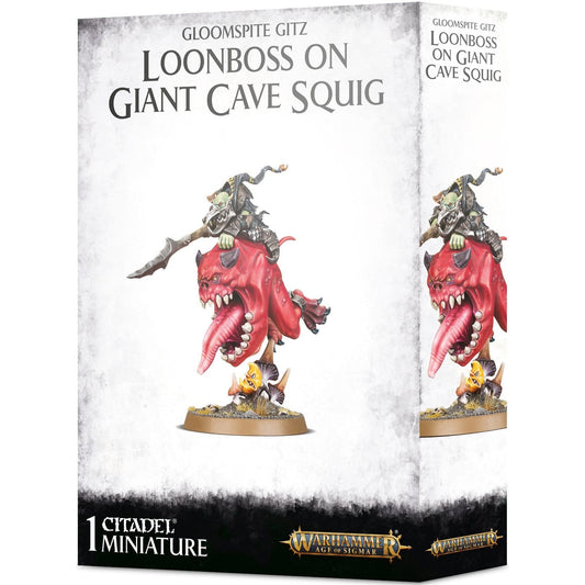 Gloomspite Gitz Loonboss on Giant Cave Squig ( 89-35 ) - Used