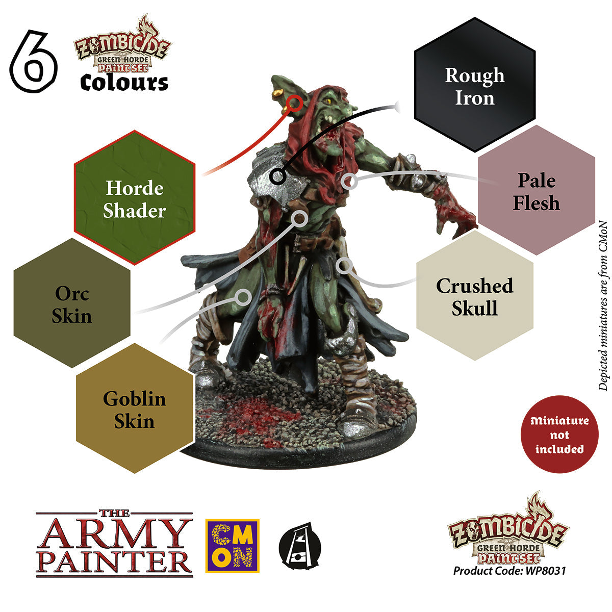 Army Painter Zombicide Green Horde Paint Set ( WP8031 )